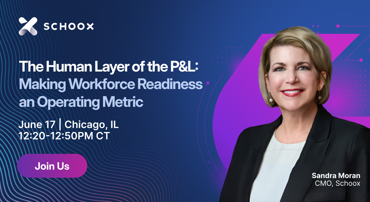 schoox's tweet photo. Join Sandra Moran, CMO of Schoox, at the Digital Transformation in Fast Casual &amp; QSR Summit 2026 session:

"The Human Layer of the P&amp;L: Making Workforce Readiness an Operating Metric"

📍 Chicago | June 17
⏰ 12:20-12:50PM CT

Save your seat: https://t.co/40YTKA19pJ https://t.co/ZctlVnpwdW