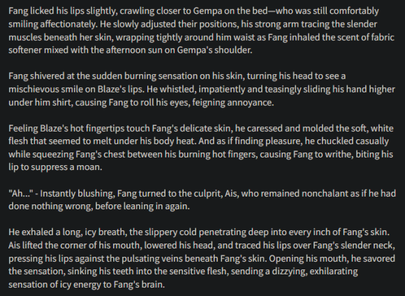 Rabta_ls's tweet photo. Idk what im i doing rn honestly :p 

Cw: 16+ (I think) #BoiFang ?

[No context]

It's not that Fang hasn't imagined this scenario before.

No...
Actually, he have thought about it countless times... https://t.co/WMzk6WyYQ8