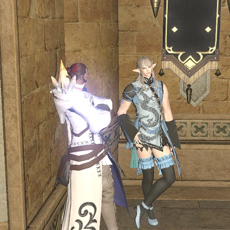 mayuu_ff14's tweet photo. ｱｳｸｾｼｱ監獄が辛いしﾏｳﾝﾄもでないし疲れてしまったのでガールズバーというものへ行ってみました　Xで見たかわいいﾐﾗﾌﾟﾘになってﾒﾃｵDCｾﾞﾛﾑｽ鯖へ https://t.co/HUJr6mwcdU
