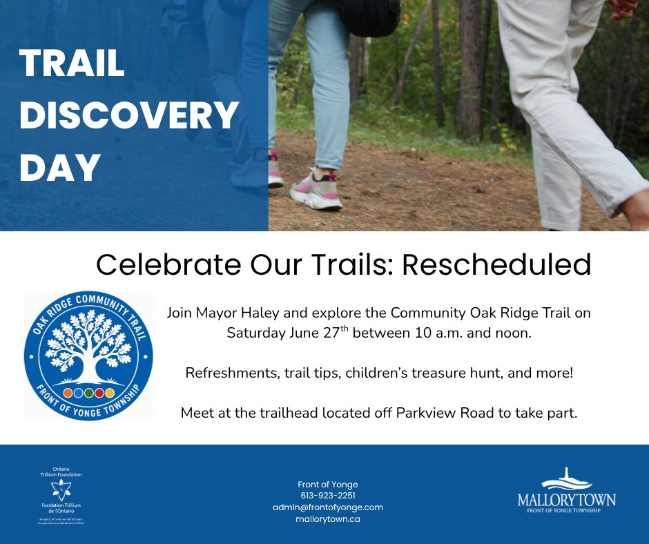 frontyonge's tweet photo. Celebrate our trails with Mayor Haley on the Oak Ridge Community Trail on Saturday, June 27th. https://t.co/PFdxlb5TSr