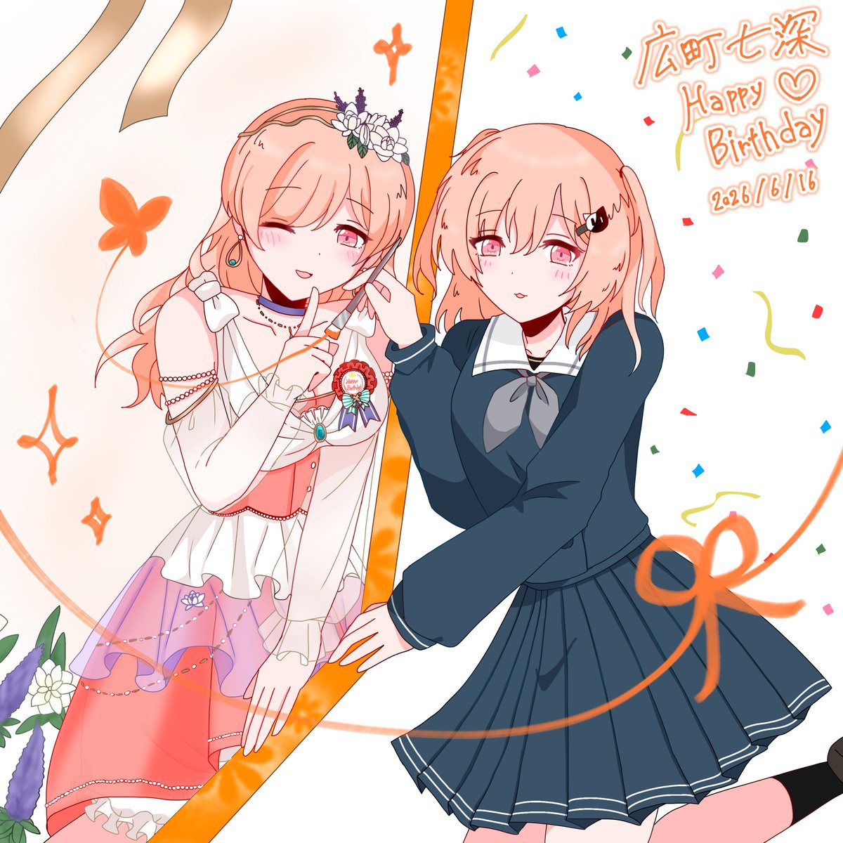 moratoram_461's tweet photo. ひろまち、誕生日おめでとう！💐
これからも青春していこうね
#広町七深生誕祭2026
#広町七深誕生祭2026
#bandoriart https://t.co/mAwFmsyMFm