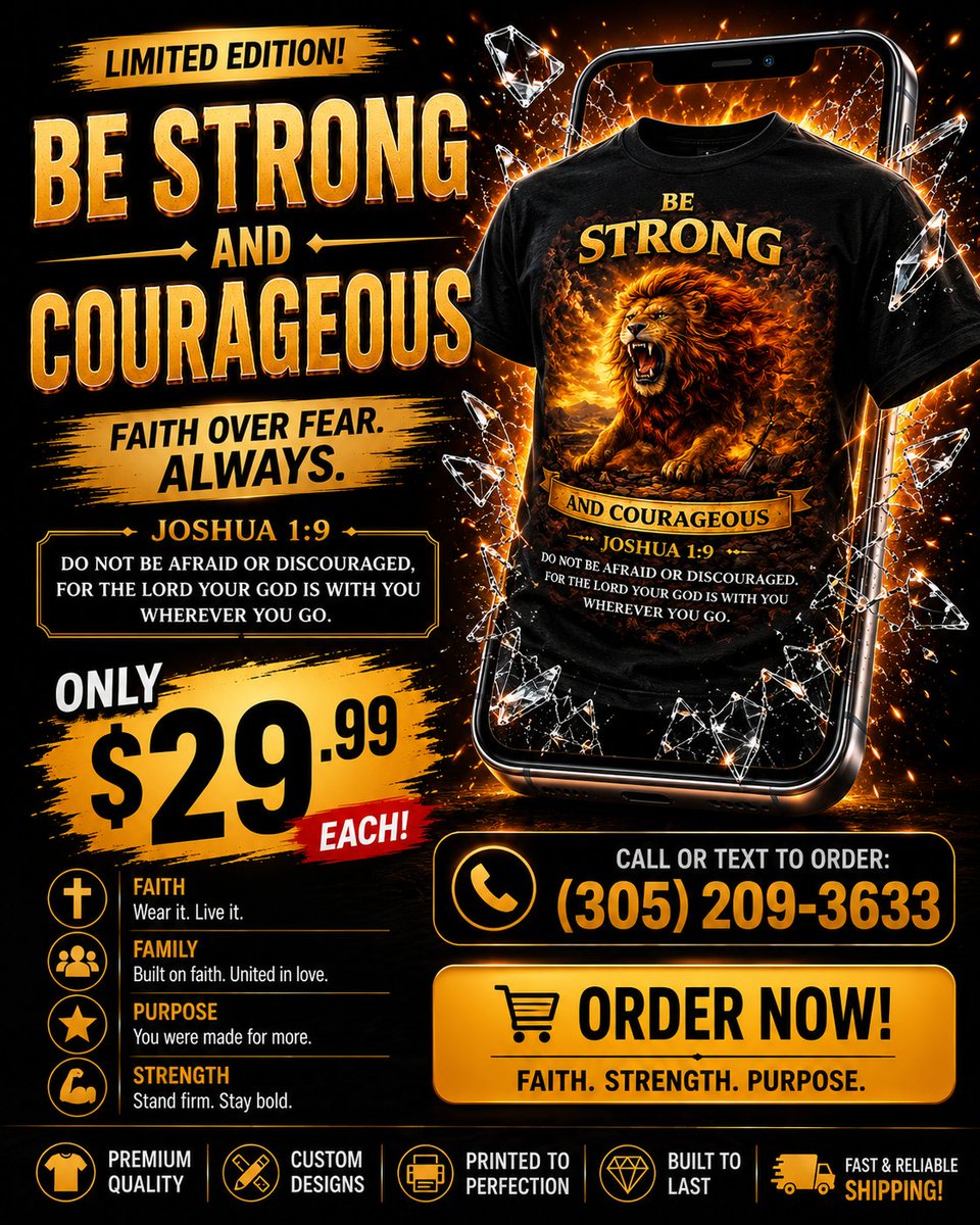 beboldapparelco's tweet photo. The world teaches people to panic.
Faith teaches people to stand firm. 
Built for bold believers who aren’t afraid to stand out.

And yes — we’ll deliver it straight to your doorstep anywhere in the USA 🇺🇸📦

Limited edition energy.
🌐 https://t.co/p2rydD4qSk 

#beboldapparelco https://t.co/We6zDPekSd