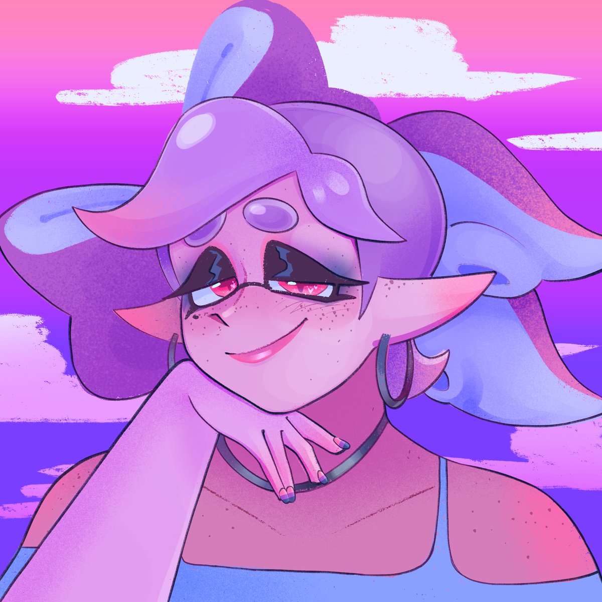 MaddeningTrash's tweet photo. Bi pride Marie doodle https://t.co/fHDqteYo4U