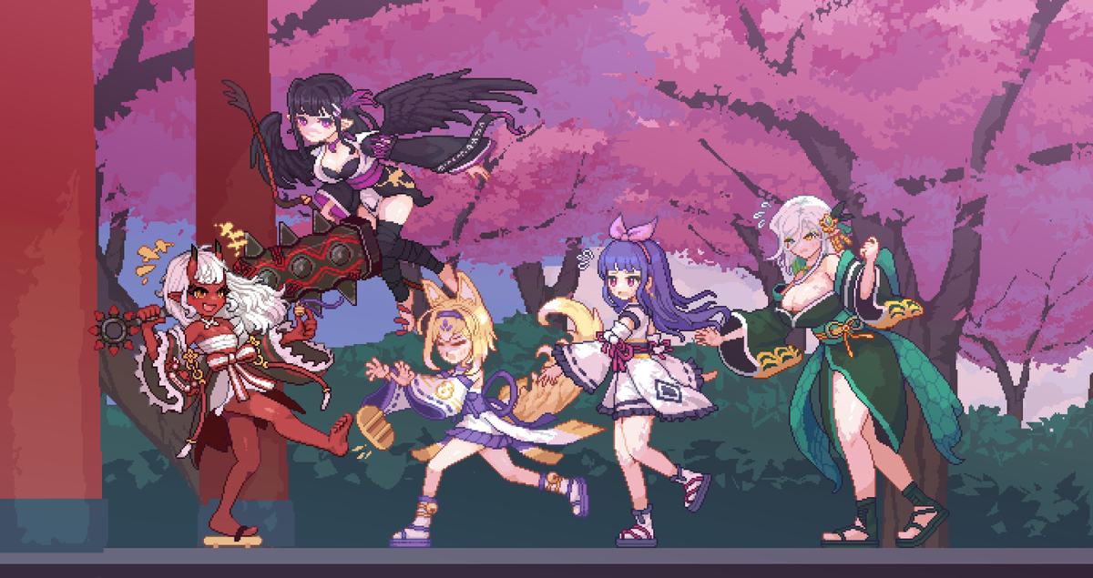 🐦‍⬛😡🦊🙇‍♀️🐍 #pixelart #ドット絵 #MapleStory