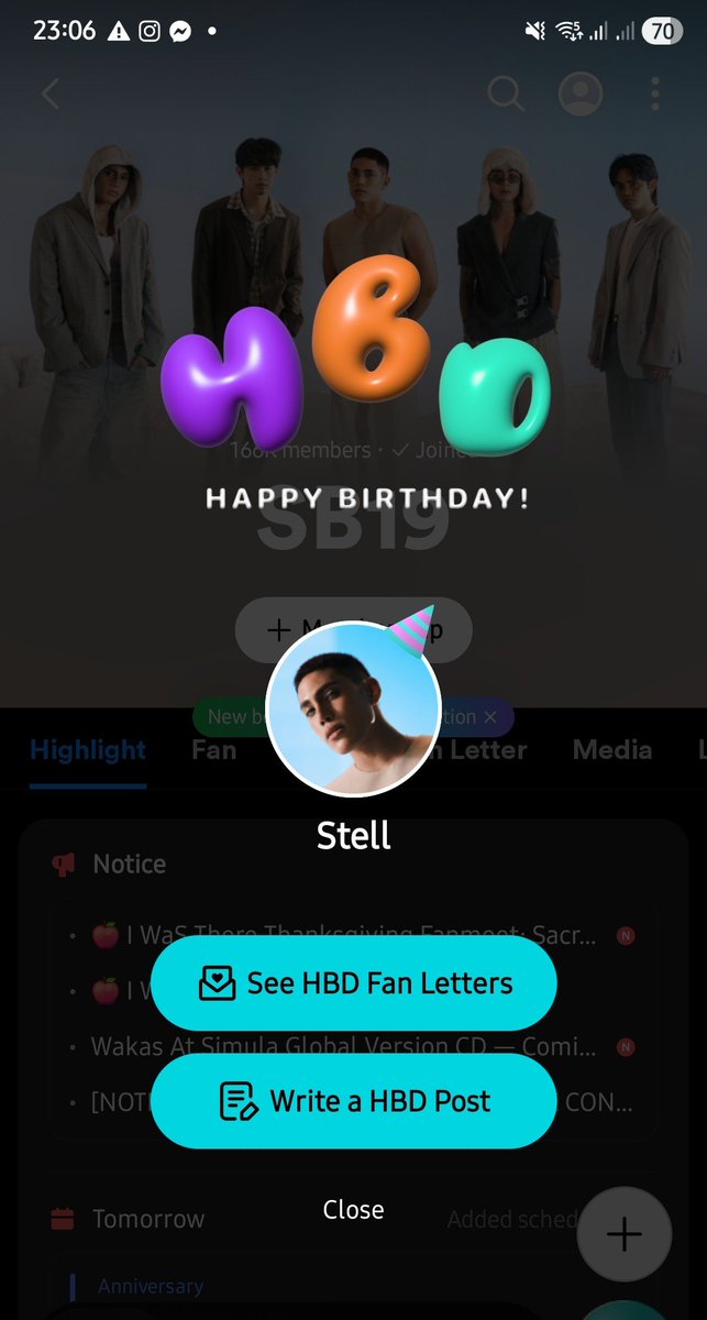 0506JollyB's tweet photo. Happy birthday Stell!!! @stellajero_ tuuhhhhray naman at naka KST ang birthday mo sa weverse! 💖

#HappyStellDay #SB19 #SB19_STELL https://t.co/lXJ8Y5s2QL