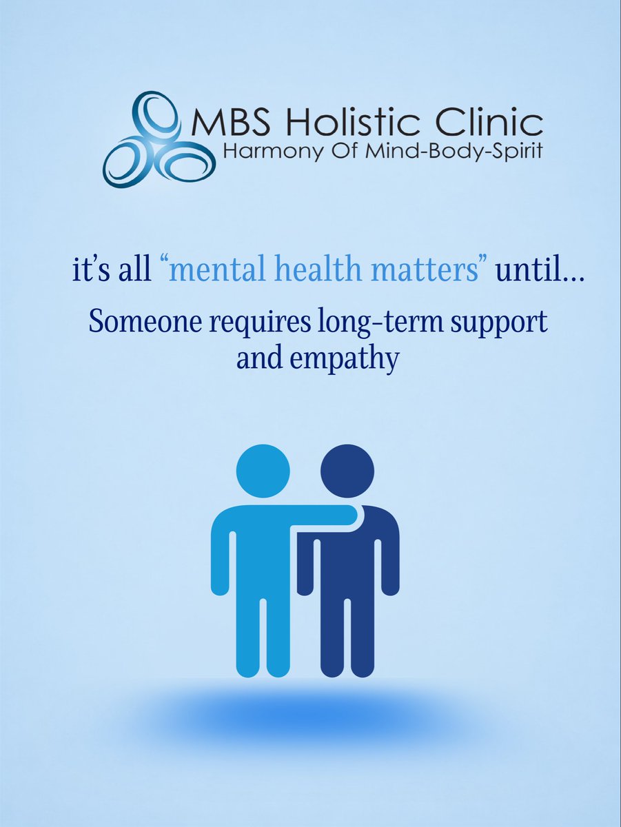 mbs_holistic's tweet photo. **💙 Mental health matters—especially when it's not convenient.**
It's easy to advocate for mental health until someone withdraws, stops replying, needs extra patience, or requires long-term support.
#MentalHealthMatters #MentalHealthAwareness #ChooseEmpathy #EndTheStigma #BeKind https://t.co/WtcsLF3ul3
