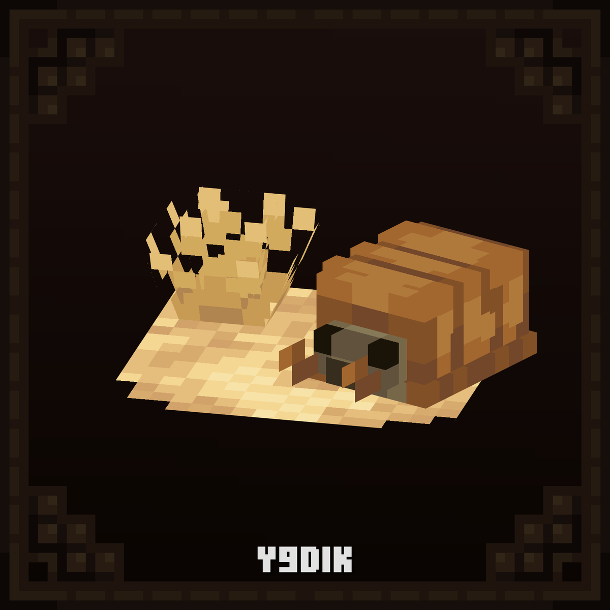 Y9dik's tweet photo. A desert beetle 

Made with: @blockbench 

#Blockbench #Minecraft #pixelart #lowpoly #model https://t.co/yJabO1KiBf