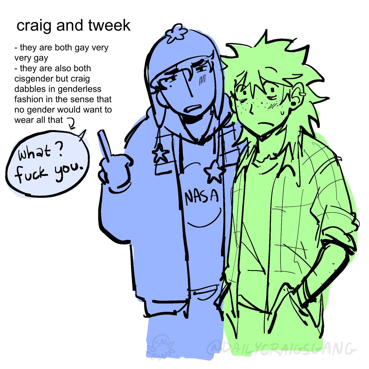 octosaii's tweet photo. it’s pride month and everyone in craigs gang gay #sptwt #craigsgang #craigandthoseguys #spcreek #southpark https://t.co/gbEHJWJXfn