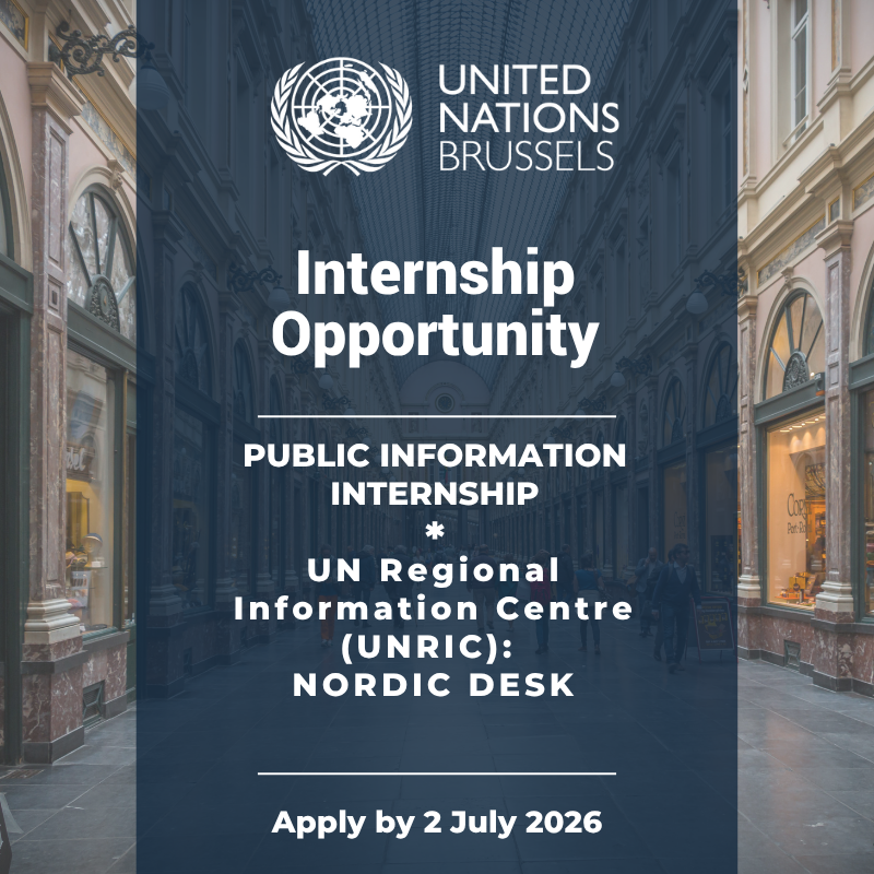 UNRIC_DK's tweet photo. Does making a difference motivate you? Do you want to participate in communicating the message of the United Nations to the Nordic audience? 
The Nordic desk is recruiting a Danish speaking intern.
Interested? Apply here: https://t.co/CkaSWnDdHR... See less https://t.co/13JJV5xy7K