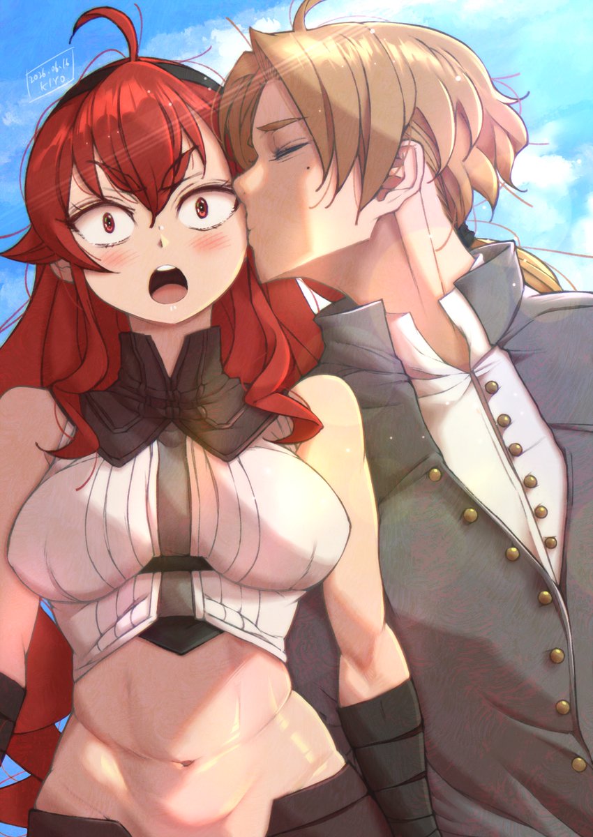 a_sam_ko_'s tweet photo. 無職転生
ルディとエリス

先程完成
このあとどうなる…？

#無職転生 
#MushokuTensei https://t.co/ciJtjshfrZ