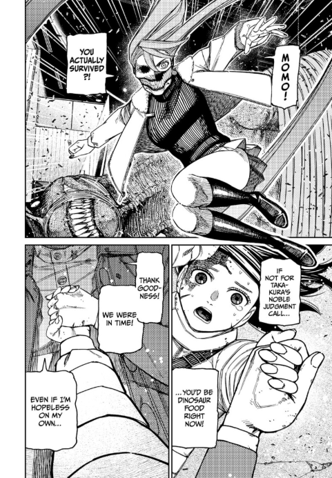 eltigre13131's tweet photo. LMAO, I love that Aira questioning the fact that Momo survived is becoming a recurring thing. They're such siblings lmao #Dandadan237 https://t.co/f53VRbuuYk