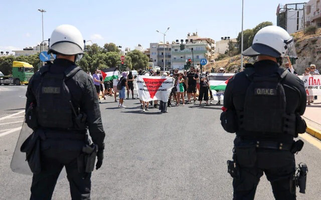 visegrad24's tweet photo. A 37-year-old Palestinian asylum seeker from Gaza has been arrested in Greece on suspicion of being a Hamas operative. Authorities say he trained with Hamas in Gaza, received explosives training in Malaysia, built a bomb lab in an Athens apartment, and was linked to four Palestinians arrested in Cyprus on terrorism-related charges.

Police seized chemicals, laboratory equipment, phones, laptops, hard drives, and bank cards. According to reports, he admitted being a Hamas operative and was waiting for instructions before launching an attack.

Greek authorities are investigating whether the target was the Israeli-owned Crown Iris cruise ship due to arrive in Crete on Tuesday, the same vessel that faced anti-Israel protests in Greece last year.
