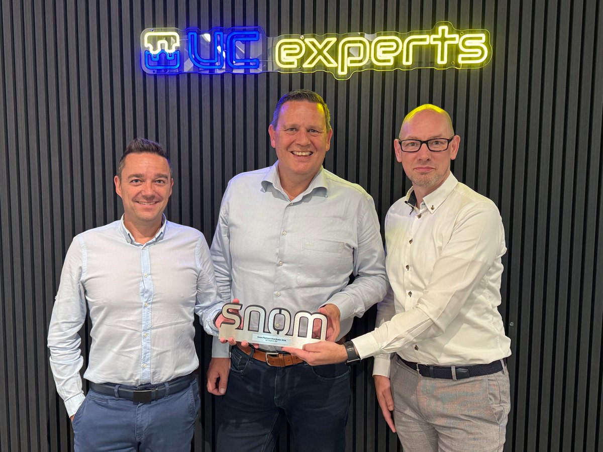 snom's tweet photo. 🏆 Congratulations to @UC_Experts on achieving Platinum Snom Distribution Partner status!

We look forward to continuing our successful collaboration and achieving even more together.

Congratulations again to the entire UC Experts team!

#Snom #UCExperts #DistributionPartner https://t.co/jnOnJVDKDw
