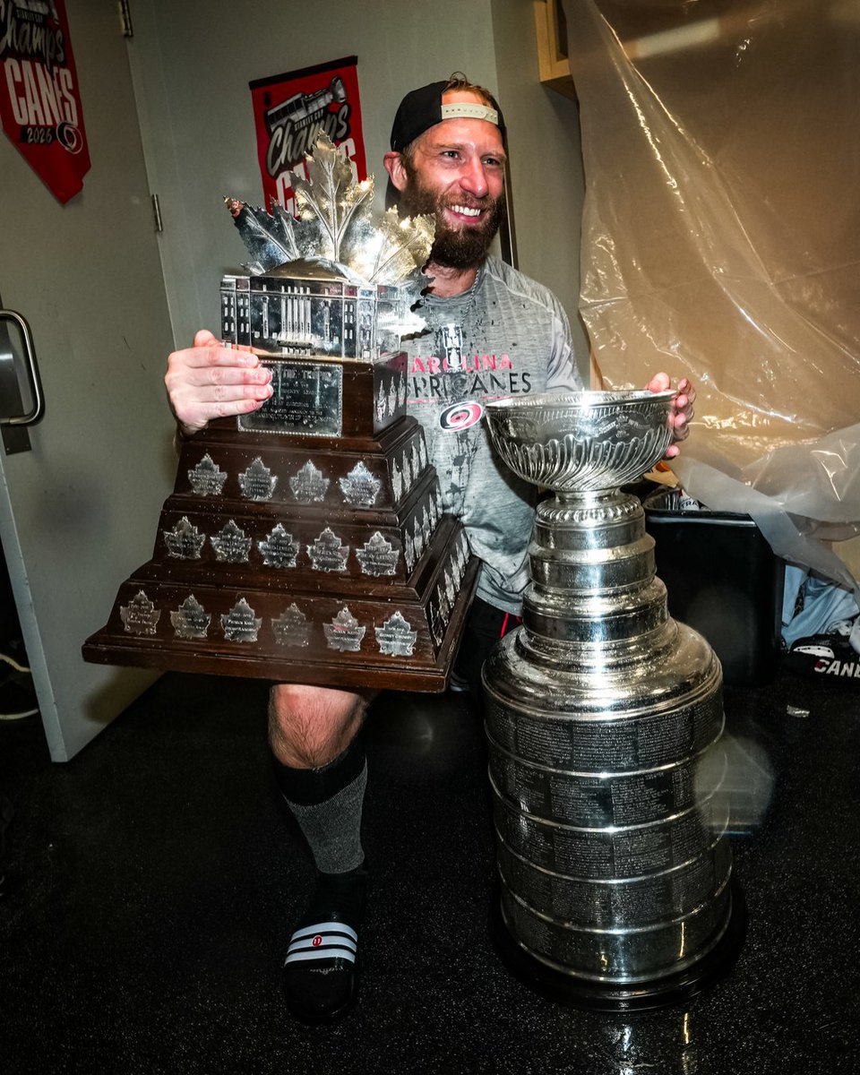 Canes's tweet photo. Cap's bringing home some hardware https://t.co/Et3DxS4QUE
