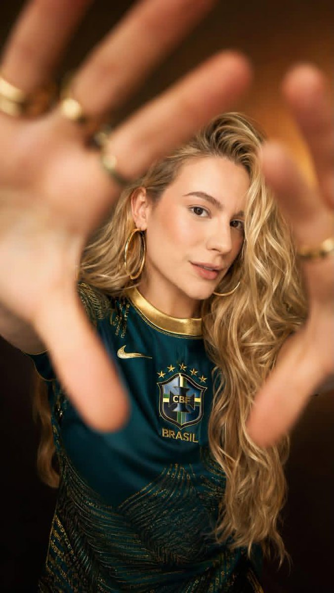 Brazil Football Fan Fashion Portrait