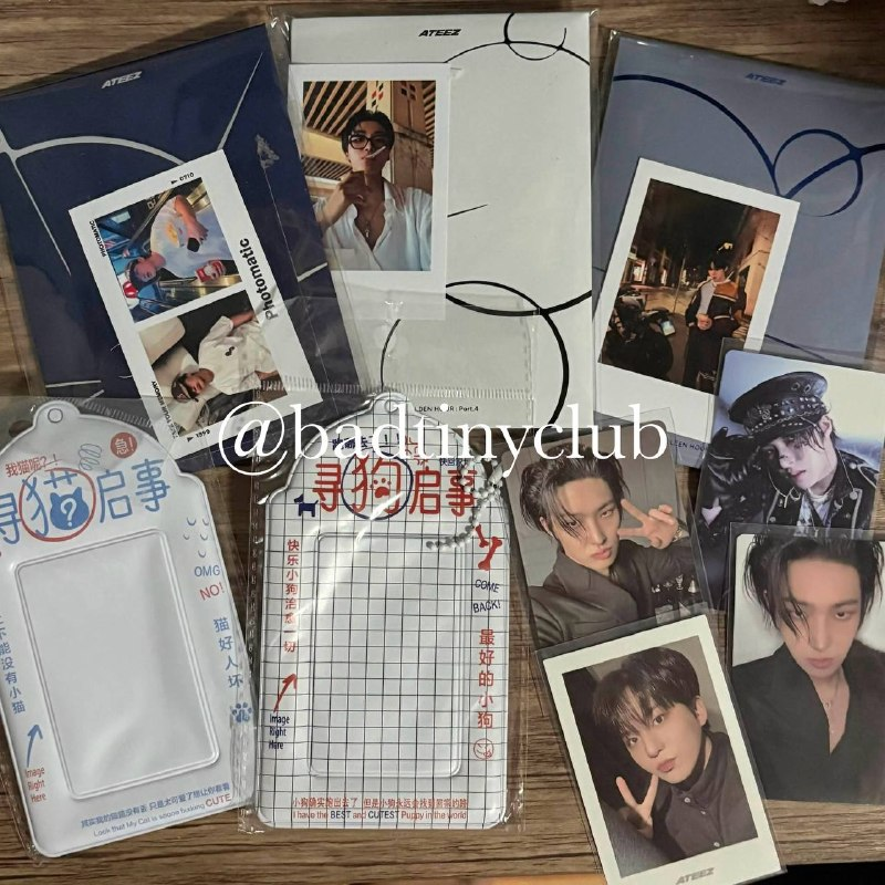 badtinyclub's tweet photo. ⚠️ ATEEZ Giveaway Alert! ⚠️

3 Golden Hour pt.4 Poca Albums Diary version (Unsealed + random Jongho/Mingi pc) and 2 Photocard Holders

Mechanics:
- Repost + Like this post
- MBF @badtinyclub 

#BAD_ListeningParty https://t.co/CCgeHyQpJS
