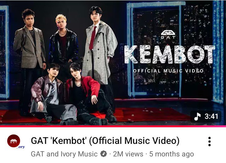 ethan_protector's tweet photo. Happy 2 million views for GAT KEMBOT MV 🥺✨️ @gatph_official @viva_records https://t.co/BnfjBTvqeN