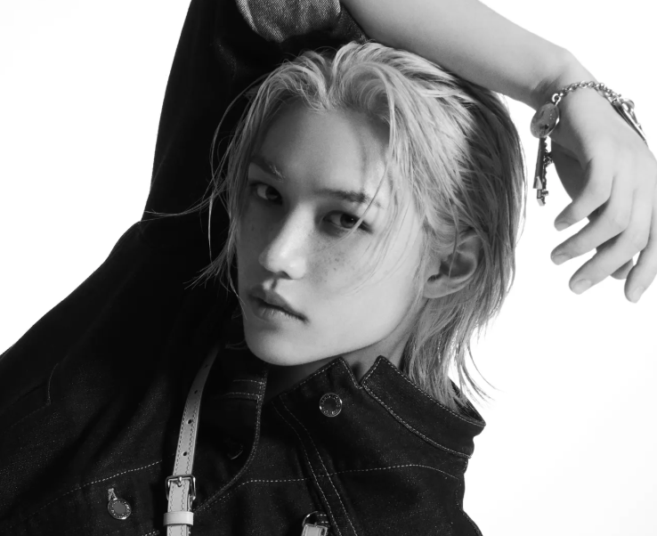 AboutMusicYT's tweet photo. Felix of Stray Kids is rumored to attend the Louis Vuitton Fashion Show in Paris on June 23rd. https://t.co/yrUkMcQFh4