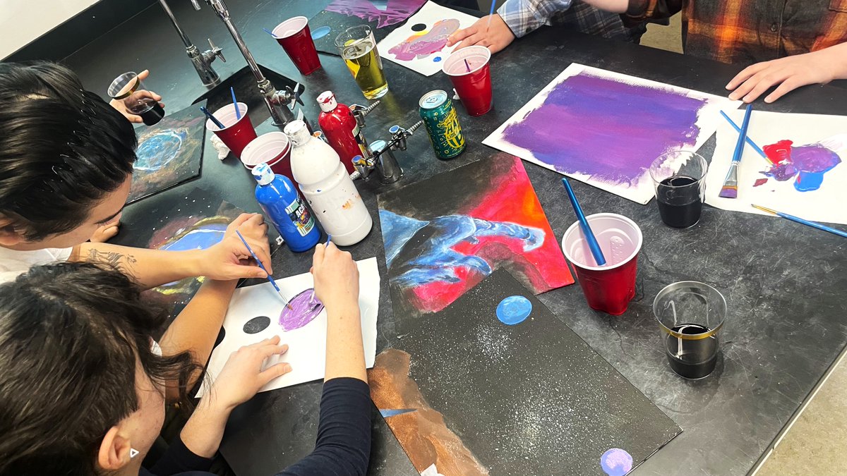 ChabotSpace's tweet photo. Join us for our Paint &amp; Sip on June 18th - we'll be painting a glowing crescent Moon inspired by real lunar science, exploring how sunlight, shadow, and viewing angle shape what we see from Earth!

#paintandsip #sipandpaint #paintingclass #bayareaclass #bayareapaintandsip https://t.co/yilaI2iqVF