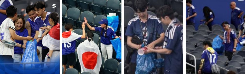 LosCabosJournal's tweet photo. Japón da una lección de civismo: aficionados recogen basura tras el partido #Noticias #LosCabos #BajaCaliforniaSur Ver más: https://t.co/XW9KkgE31Q #Japón #japancup https://t.co/EvIK8Ghb2e