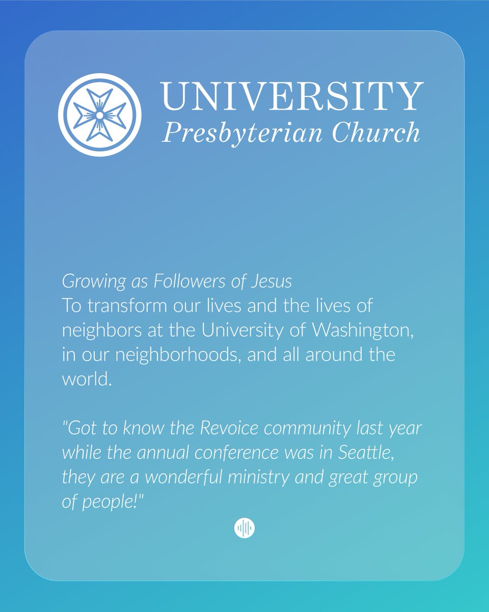 revoiceorg's tweet photo. Thank you to our Builders’ Churches:
• Humanity Church (Pomona, CA)
• Memorial Presbyterian Church
• University Presbyterian Church Seattle
Shout out: Palo Alto Vineyard and Chase Oaks Church! ✨
We’re grateful for your partnership and support as we prepare for Revoice26! ❤️ https://t.co/FeN7zXa6UG