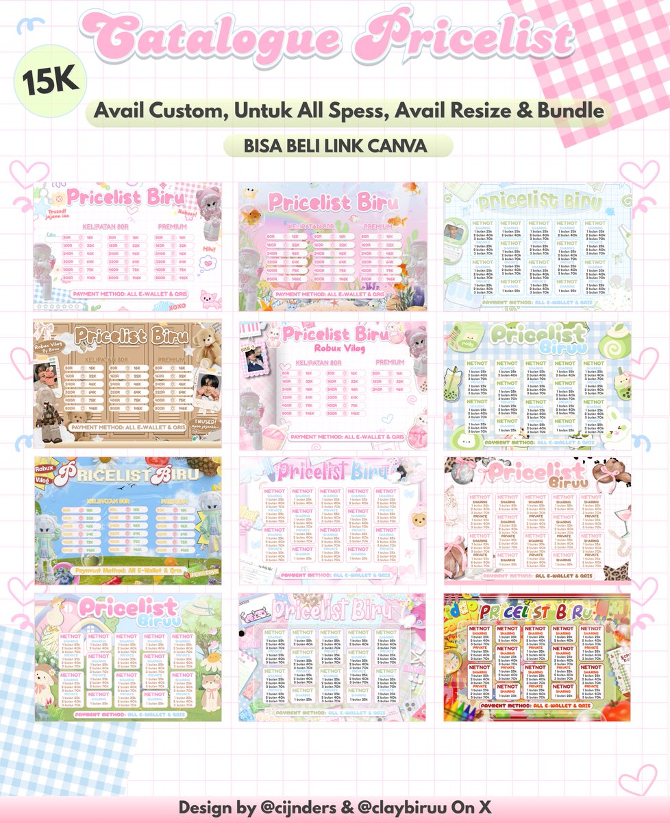 siximut's tweet photo. ♡̵ 🥝 く attenshon—! 🚙 ꒱ enih kedai spesyal 🏠☀️𓊔 📮 bea needs? .. % ☘️ di sini ajh dik! 👶🏻🍼 ☆ edit pl, loyalti card, qr deco❓ready donk ges 🖌️🌈  ◠◠ 🌀mw custom &amp; bundle gas kuy! 🦊🎢 ᘒ #zonauang https://t.co/cp6DC57KSs