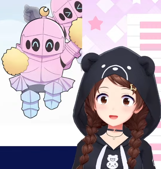 そらちゃんとくうちゃんの写真 ๑・ヮ・)！？完成したピクセルが右足だけで驚いてるときのそらちゃん