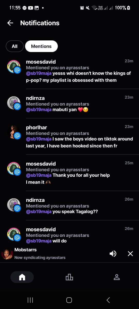 SB19maja's tweet photo. Got invited to a station pf an artist from Nigeria, they know the boys and EMOJI is their fave SB19 song.. 

@SB19Official #SB19 https://t.co/XH2hxKioav