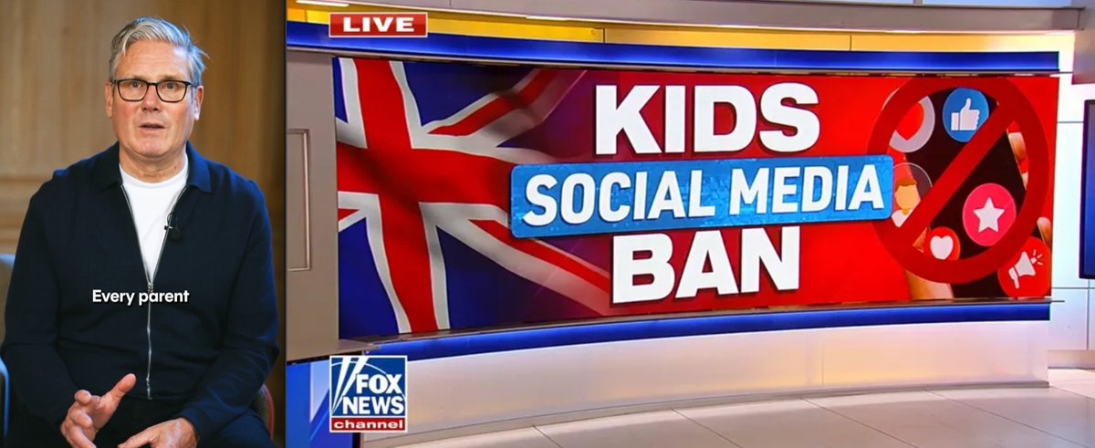 Grummz's tweet photo. The UK is set to ban 16 year olds and under from accessing social media.

What they don't tell you: All ADULTS will have to ID to access, X, Facebook and a list of 10 "high risk" sites (of which, Bluesky is strangely exempt).

This is NOT for kids, it's to police adult speech!

This is a backdoor, a huge one, to allow the UK gov to better monitor your speech online, arrest more for what they say, and bully and intimate you from speaking out.

If it were to actually protect kids, Bluesky would NOT be exempt. There are numerous profiles of MAPs (minor attracted persons) on Bsky and they do nothing. Bsky is the actual CSAM haven, and the fact they are exempt shows you this law was never about protecting kids.