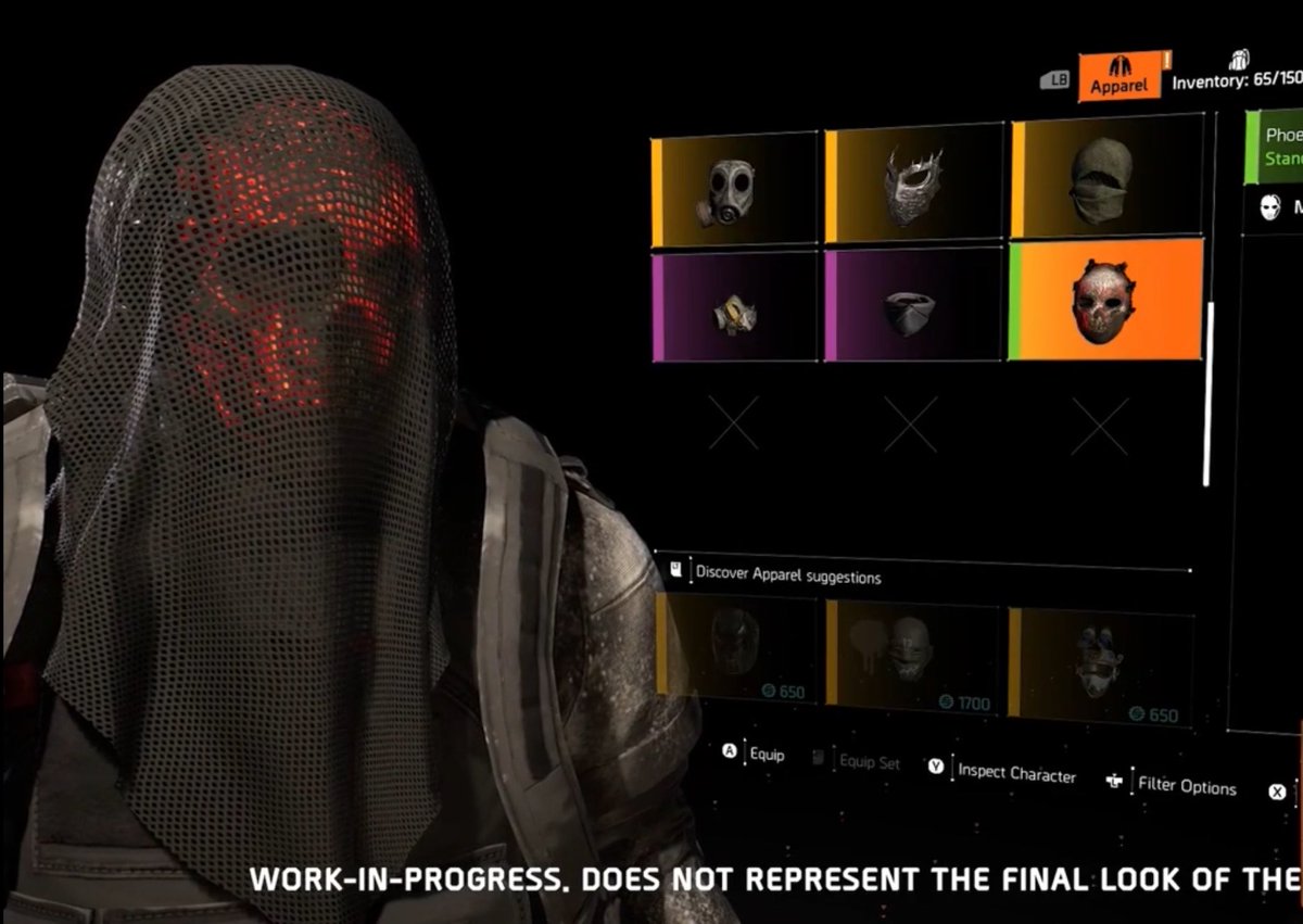 NothinButSkillz's tweet photo. In Season 2 The Division 2 will allow you to add a veil net over the hunter masks 👀 Devs have been showing new tech introduced into the game. #thedivision2 https://t.co/P05HuAz48a