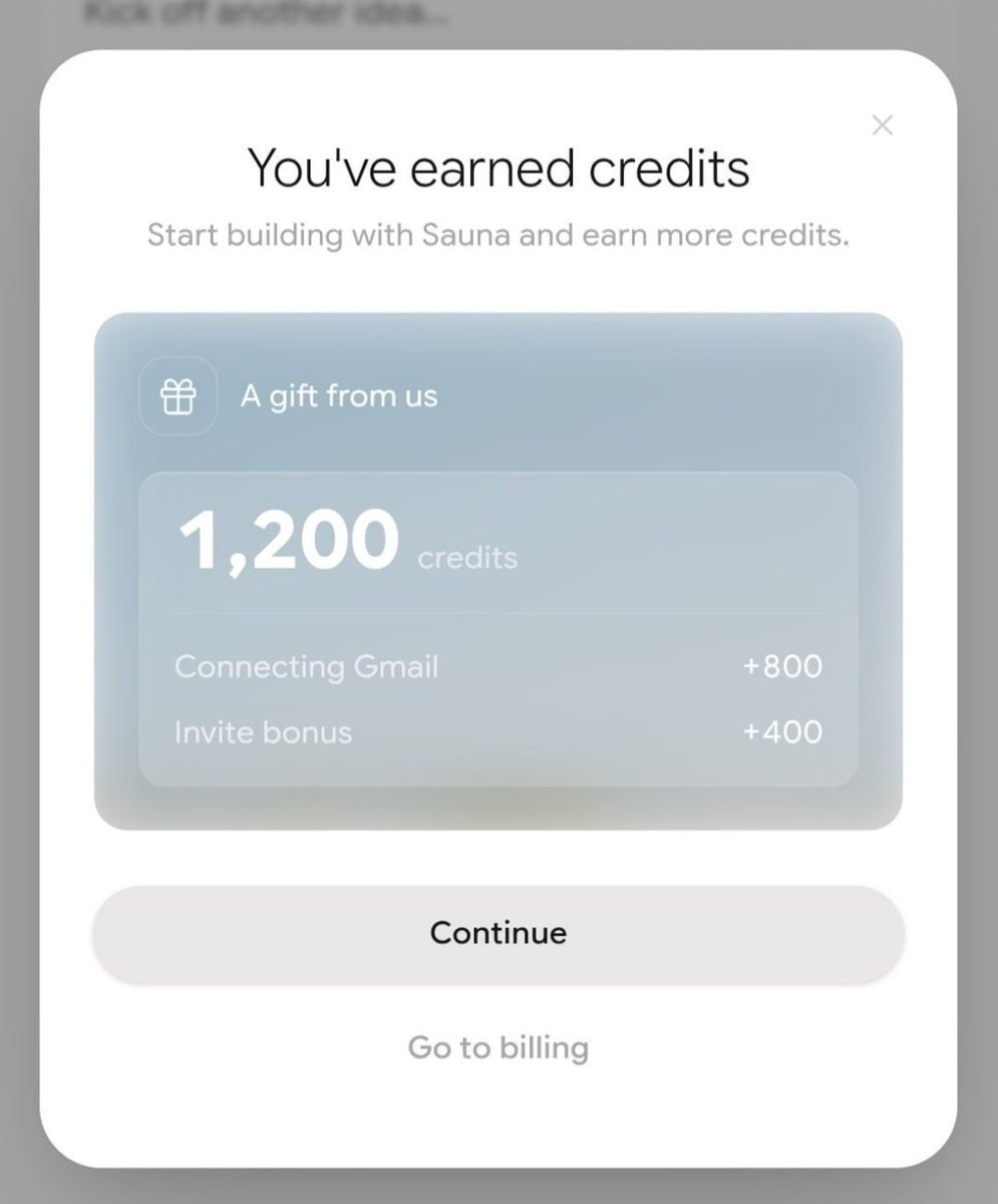 Cryptoxbharat's tweet photo. 🚨 FREE $100 AI Credits Just Dropped 🤯

Most people haven't noticed this yet...

Sauna AI is giving away $100 in FREE AI credits to new users 👇

✅ GPT 5.5
✅ Claude Opus 4.8
✅ Sonnet 4.6
✅ Gemini 3.1 Pro
✅ DeepSeek V4 Pro
✅ Kimi K26

💳 No credit card required
💸 No payment needed

How to claim:

1️⃣ Sign up: https://t.co/2cdTxmxo4o
2️⃣ Login with Google
3️⃣ Connect Gmail or Slack
4️⃣ Add more connections to unlock extra rewards

Perfect for:
🔹 Research
🔹 Content Creation
🔹 Coding
🔹 Email Writing
🔹 Studying

Free premium AI access doesn't come around often.

Don't miss it 👀

🔁 Retweet & tag a friend who loves AI