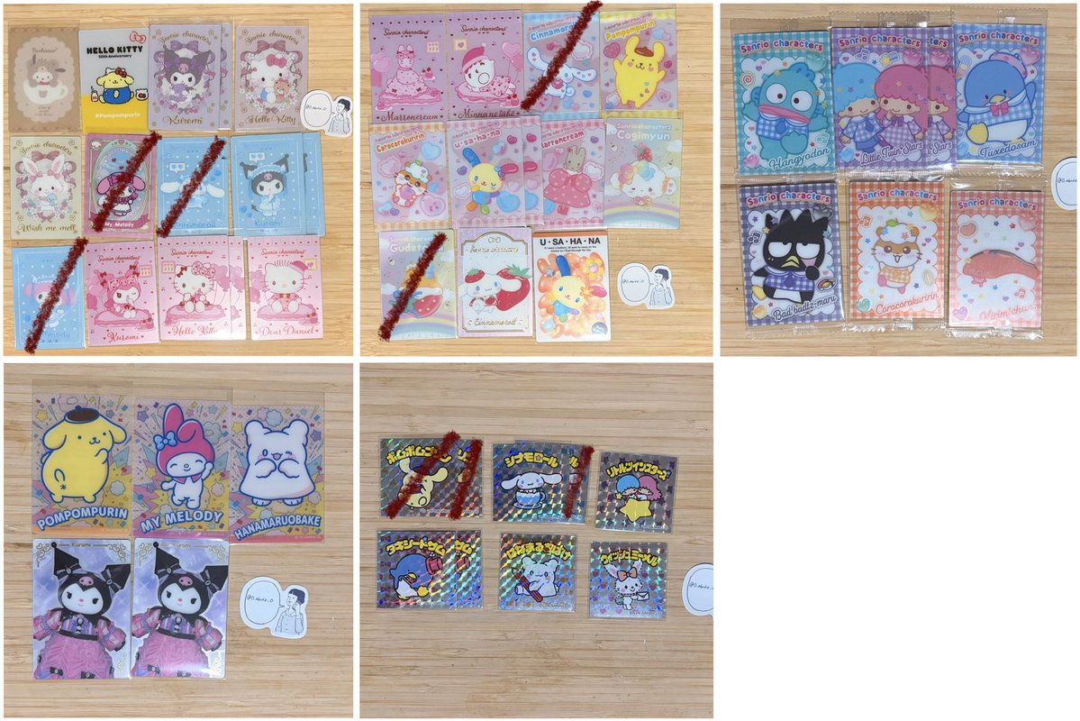 0_abcde_0's tweet photo. 【交換】サンリオキャラクターズ　ウエハース　過去弾　サンリオキャラクターズマンチョコ

譲：画像1
求：画像2
(あひるのペックル＞集合＞マイスウィートピアノ)

郵送��み
SP：SP優先　複数出しも可能です。
その他お気軽お問い合わせください。 https://t.co/hCfMfeI46x