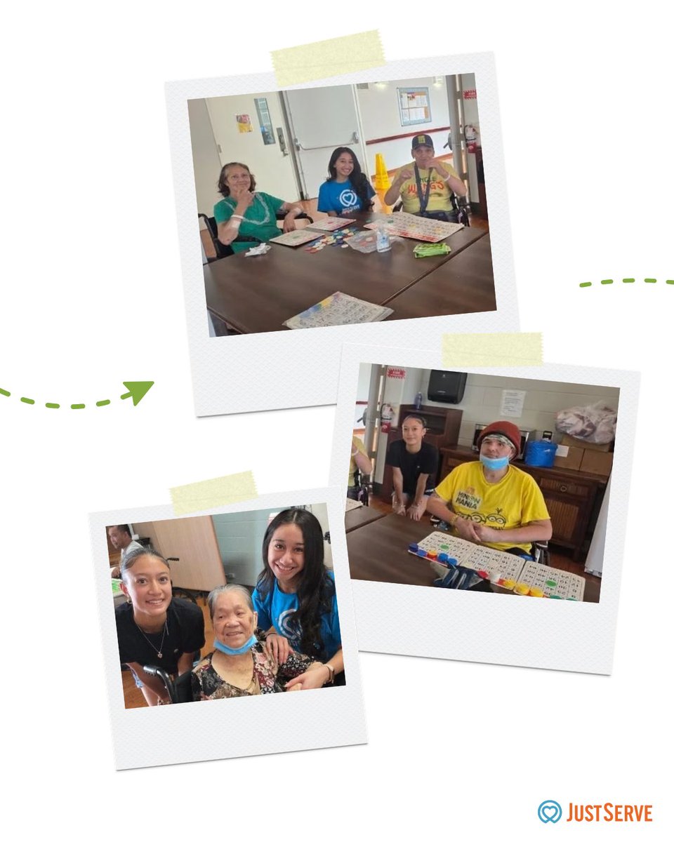 JustServe's tweet photo. Whether it’s one hour or a whole afternoon, serving is a meaningful way to spend your time. 💙

Members of the JustServe Club at Roosevelt High School in Honolulu, Hawaii recently did just that by spending time with their kūpuna, playing bingo together and delivering greeting cards made by fellow students.

Find ways that you can spend your time at https://t.co/V0StONKCMd