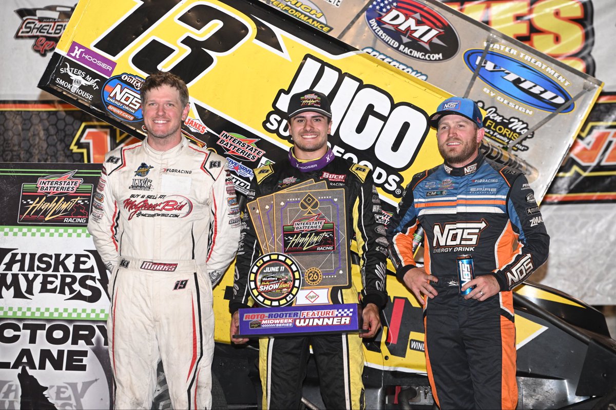 NosEnergyDrink's tweet photo. #TeamNOS Podium Recap:
@JustinGrant40 made his mark during Indiana Midget Week with two trips to VL.
@SheldonHaud hit the podium again this week with a 2nd place finish at Knoxville Raceway.
@TyCourtney7BC had his foot on the gas all week snagging 3rd at Shelby County and 2nd at Huset’s.
#NOSEnergy // #GetAfterIt