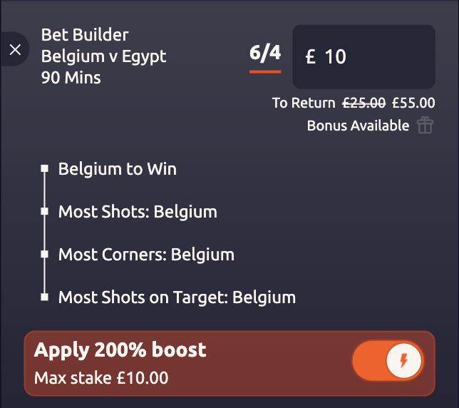 SmartAccaTips's tweet photo. 🇧🇪 BELGIUM TO DOMINATE EGYPT!!!

⚡️ Boost from 6/4 to 9/2 with Betano: https://t.co/cY9YwpCifW

🤞 Hopefully land another one of these.

🔗 Bet link here: https://t.co/1Zaig1dH3g

Ad 18+ GambleAware Always Gamble Responsibly Registration Required https://t.co/JJOWeY7GX7