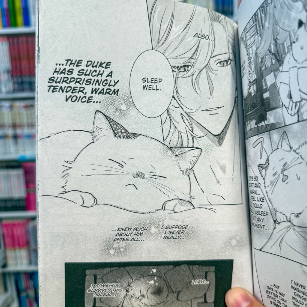 yenpress's tweet photo. 🙀 You've met this timid lady at a very ugly cat time in her life.

📗 A Timid Lady Was Turned into an Ugly Cat, but on the Verge of Fainting Is Picked Up by the Most Fearsome Military Duke, Vol. 1    

🔗 Preview and pre-order here: https://t.co/gOWC9Ou1Dz https://t.co/NMM6h73OV9