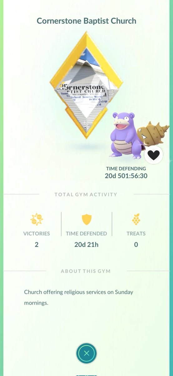 Mike_Brantner's tweet photo. 2 more gold gyms yesterday. In Hannibal &amp; Philadelphia, MO. #pokemongoapp https://t.co/4wkyvPqtdt
