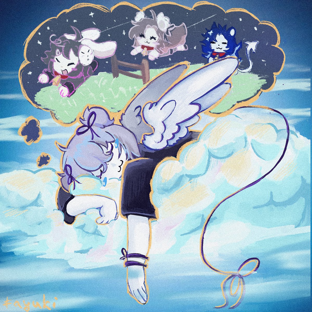 Fayukiii's tweet photo. Ok boss, angel sleep 
 #wasd #soybeantwt https://t.co/KEw0Mjsv1s