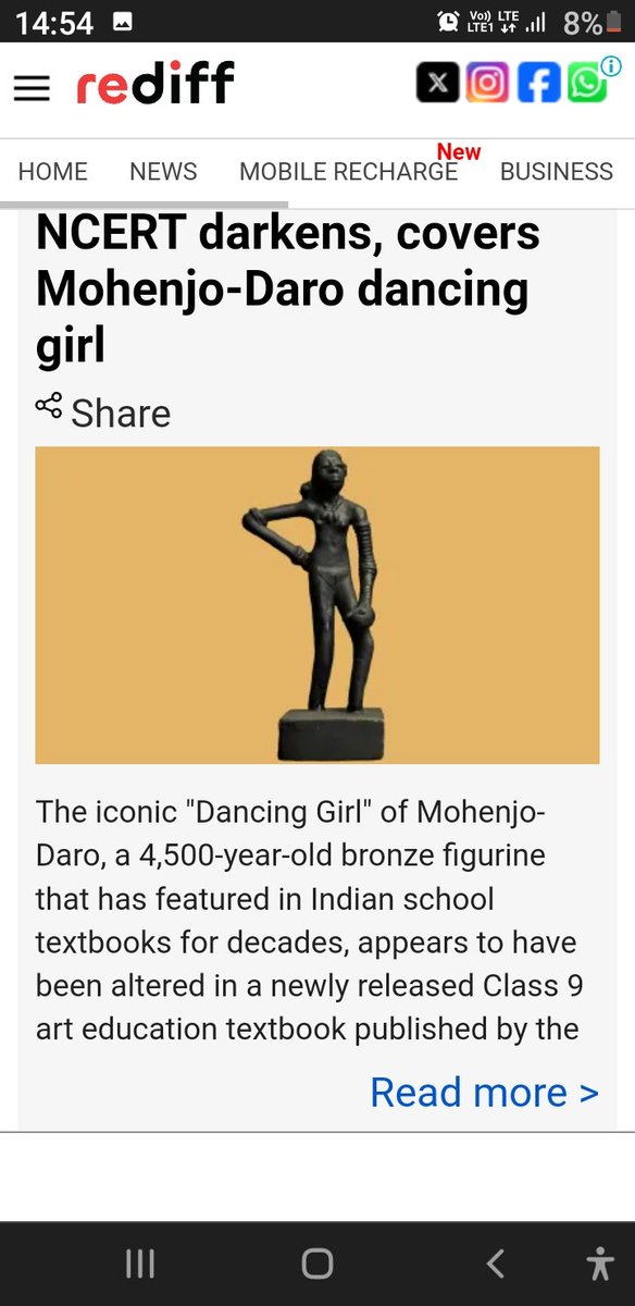 ormiga's tweet photo. ¿ASHAMED #India gov #modi of #mohenjodaro 5000yr old #civilization that #ncert MORPHS famous #statue image?
will #narendramodi ask #education minister=same that #cjp protest vs #neet exams #Bharat leaks
KYA
@narendramodi @pmoindia
CHUKKER
@eduminofindia
@dharmendrabjp @ncert 
HI https://t.co/CbmegrRp0e