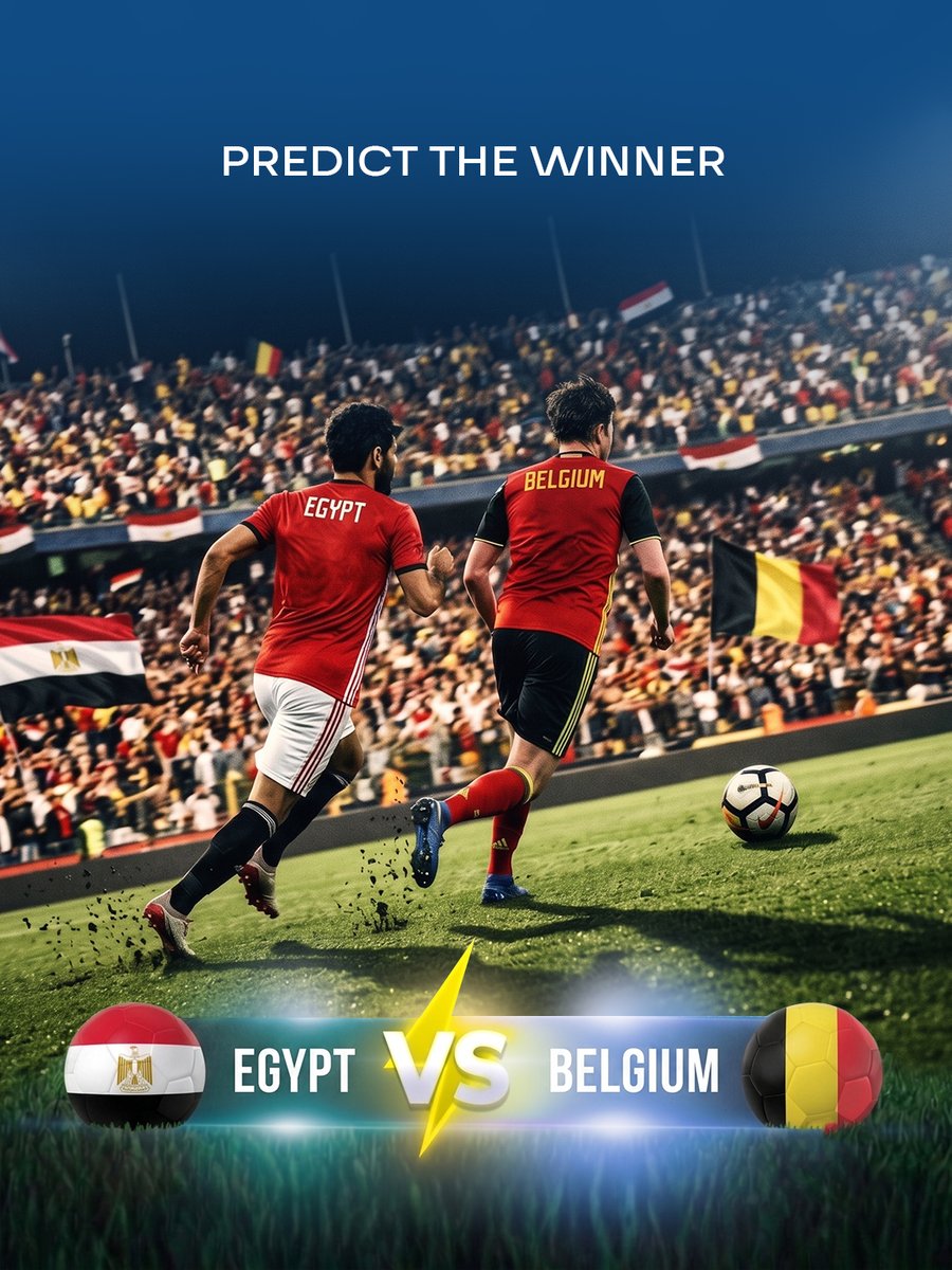 instantcashfze's tweet photo. ⚽🇪🇬 Egypt vs Belgium 🇧🇪

Who gets your vote tonight?

👇 Predict the winner before kick-off:

🇪🇬 Egypt
or
🇧🇪 Belgium
💚 Connecting lives, instantly.

#EgyptVsBelgium #PredictTheWinner #FootballConnectsUs #InstantCash https://t.co/LZvdnAcIj4