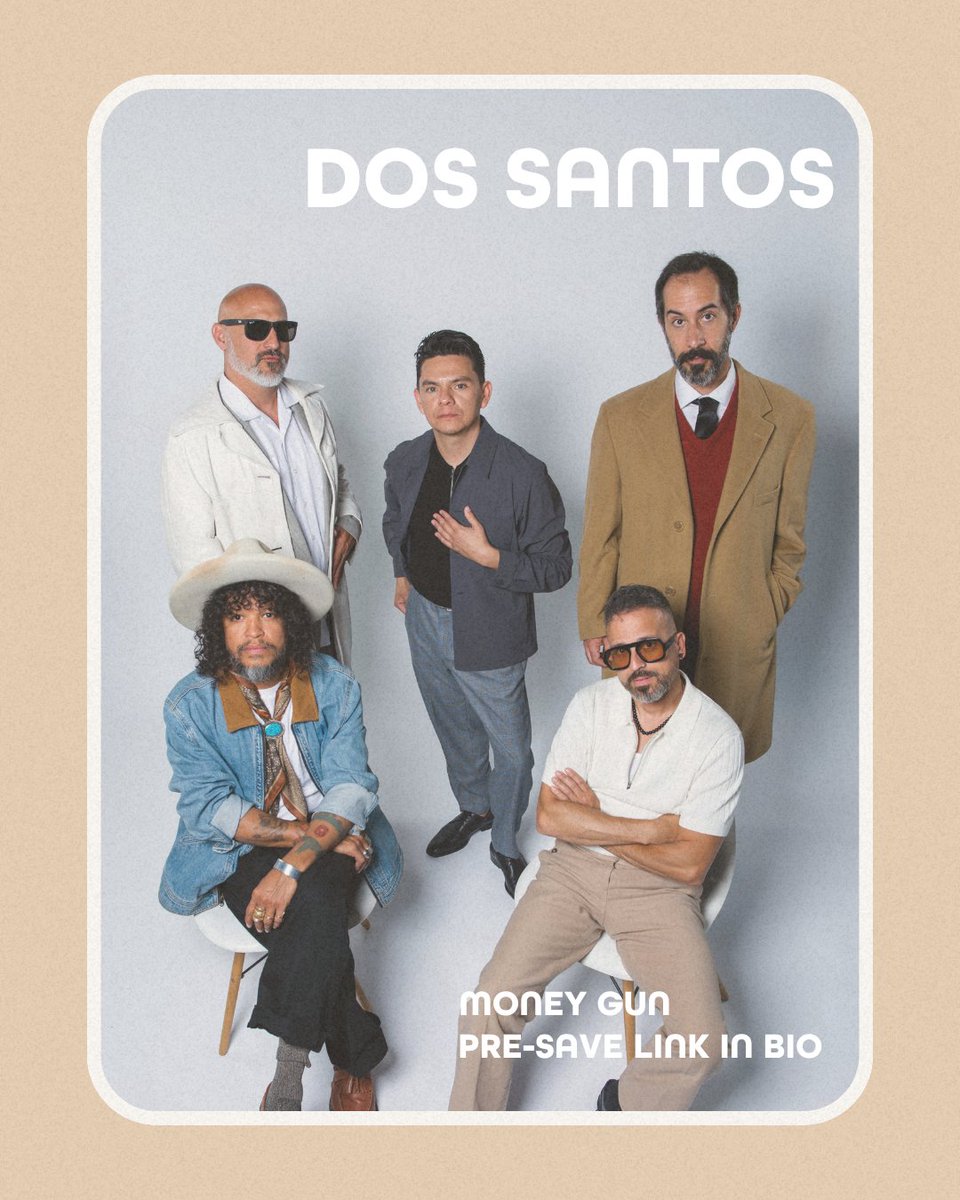DosSantosChi's tweet photo. NEW SINGLE INCOMING! JUNE 24! Dos Santos &amp; Otherly Love Records (@OtherlyLoveRec) announce the new single by Dos Santos, "Money Gun"—a sweatbox cumbia reminiscent of Mexican grupero jams. Loud, amped, “Money Gun” is an unabashed celebration of the dancefloor. Pre-save Link in bio https://t.co/VHzwBsLw9d