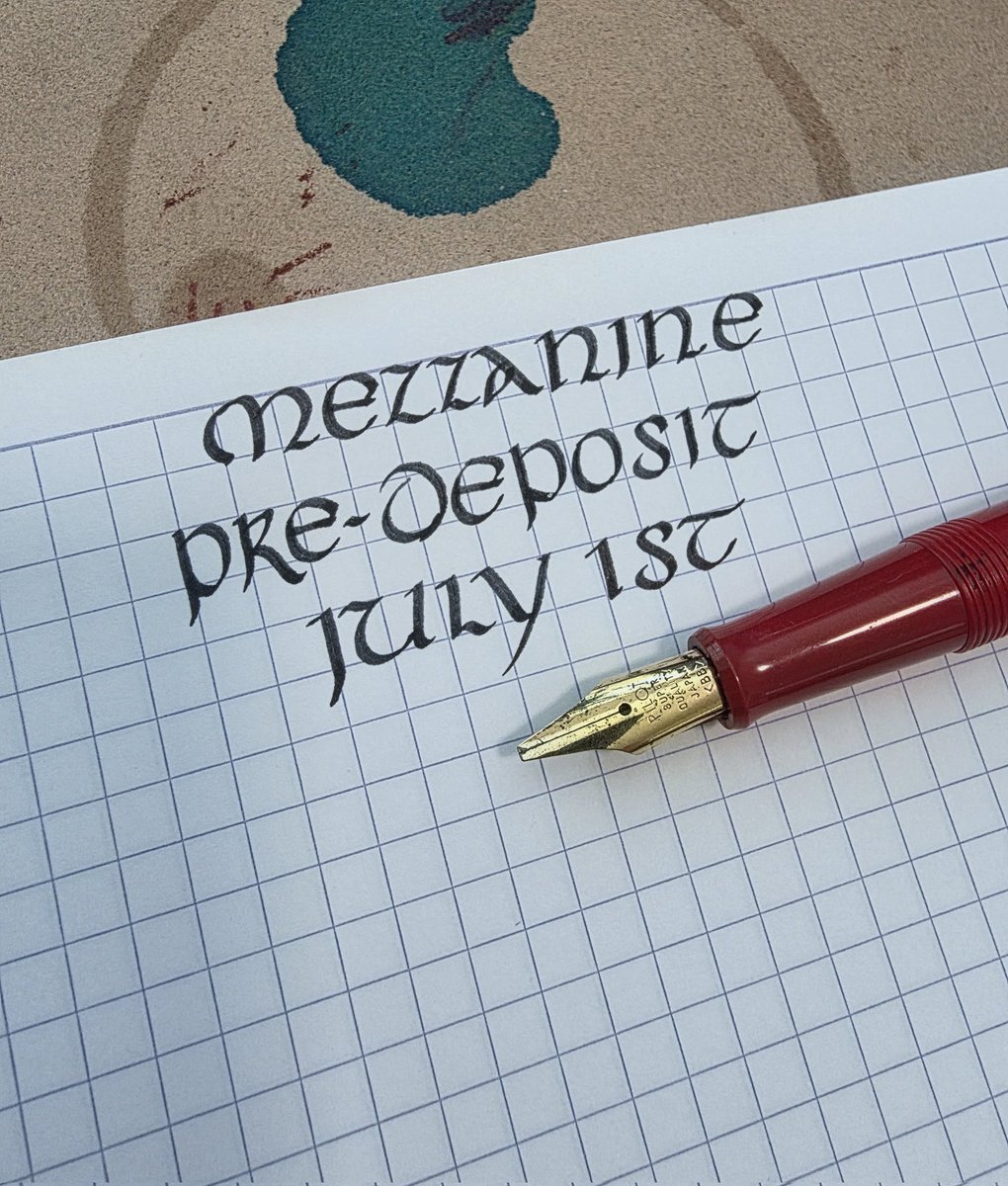 phtevenstrong's tweet photo. I heard @mezzanine_fi was doing something soon.

Also I got a new pen.

Pic related.

7.1 https://t.co/oCpYHKPk6p