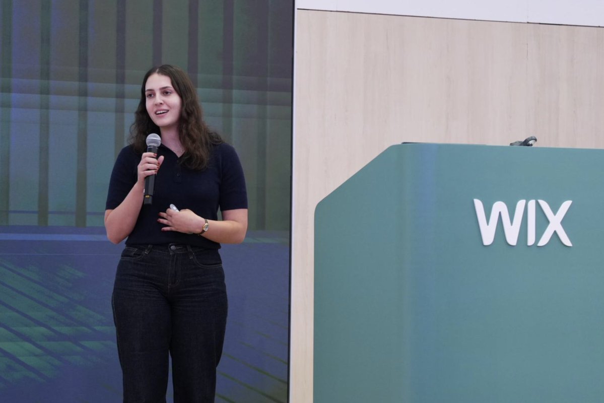 WixEng's tweet photo. 🔥 Right now at the @Wix Campus - Dror Arazi and Or Goldreich are taking the audience deep into the next chapter of AI-native engineering:

✅ Multi-agent systems that negotiate and solve problems together

✅ AI evaluation at scale: skills, MCPs, sub-agents, rules & assertions

✅ Measuring reliability and decision-making in production

✅ And the shift from workflows to AI teammates!

The full sessions will be shared soon! 🚀