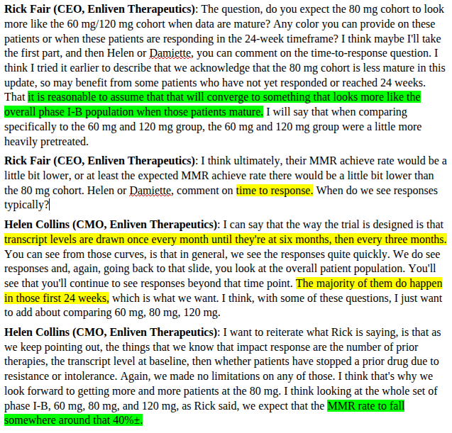 KookCapital's tweet photo. @JacobPlieth From the transcript, my understanding is that she is referring to Achieved MMR when she says fall to 40% (48% -> 40%). Also why is data cut from March 10th? Me thinks AEs. Hope to see an update at ASH. https://t.co/2cnxVPKRy1