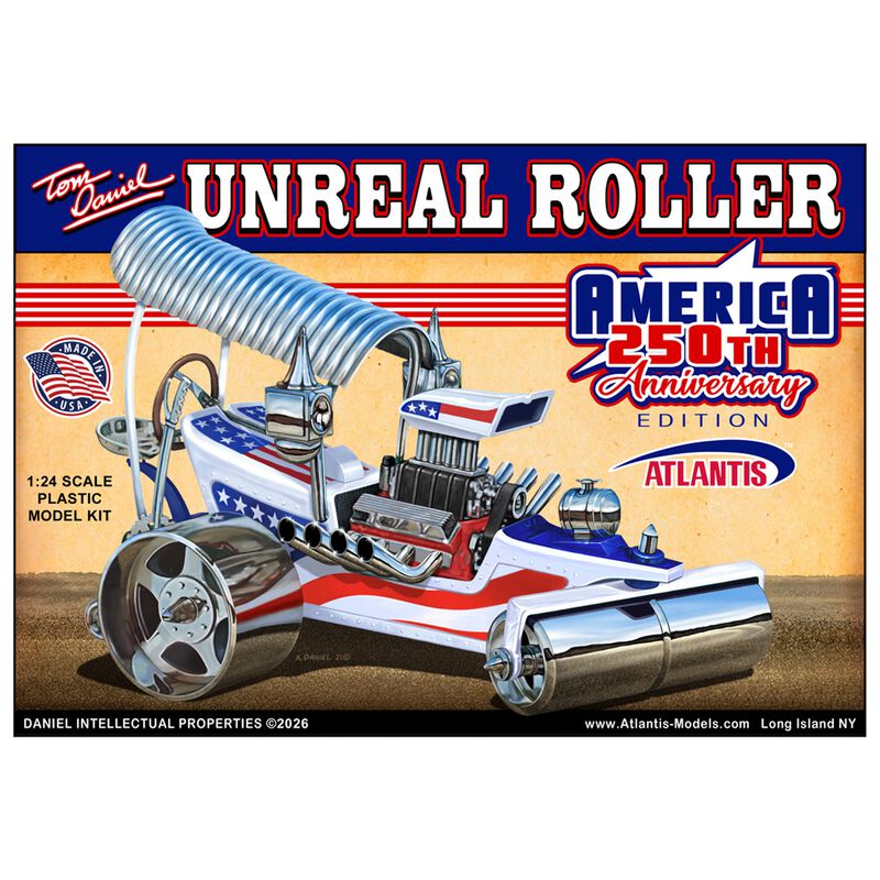 towerhobbies's tweet photo. Model Monday!
ATLANTIS 1:24 Tom Daniel - Unreal Roller America - A special 250th Anniversary edition celebrating the classic Tom Daniel design!
Limited pre-order run! Reserve yours before it sells out 🚨
https://t.co/rhmQMP6LJS
#ModelKits #TomDaniel #AtlantisModels https://t.co/YrMFF4Y5Yp