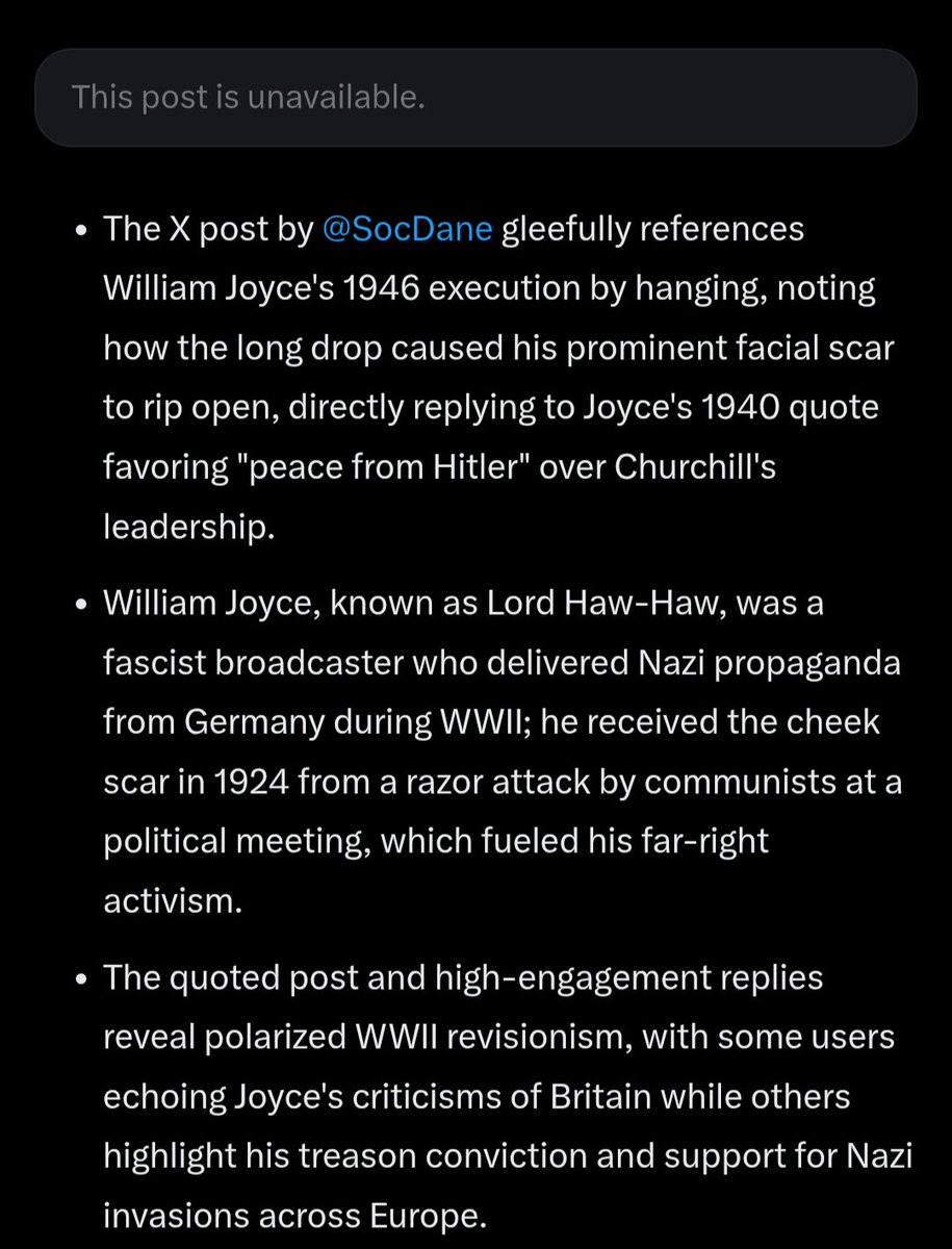 cisgenderhaver's tweet photo. when you violate the Twitter rule against gleefully referencing the capital punishment of a Nazi https://t.co/43YiCXeq9o