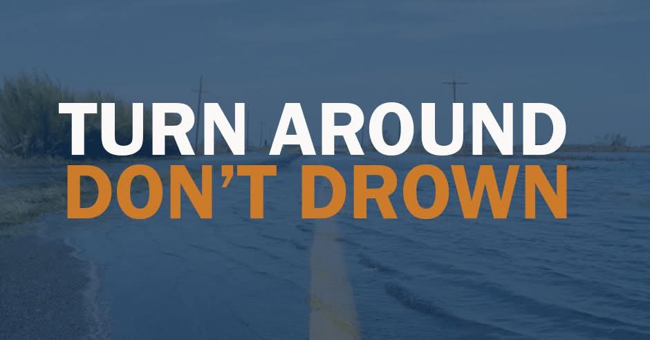 TxDOTBeaumont's tweet photo. Stay weather aware! ☔️ 
Weather conditions can change fast. Keep an eye on local forecasts, turn on weather alerts, and be prepared to delay travel plans. 
And remember, Turn Around, Don’t Drown.
For the latest travel updates and road conditions, visit https://t.co/KQNttC8GuB. https://t.co/GsVXaIKIoS