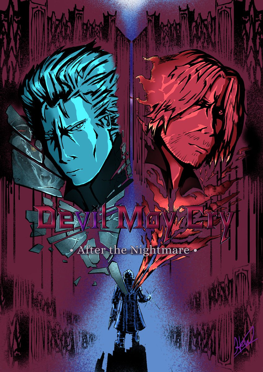 AychazY's tweet photo. Poster for Devil May Cry 6(fan-made) and fan-fic "After the Nightmare"

Initially inspired by @Silver_Savior 's NDMC fan posters

#DevilMayCry
#devilmaycry https://t.co/RJfSQJ2BJp