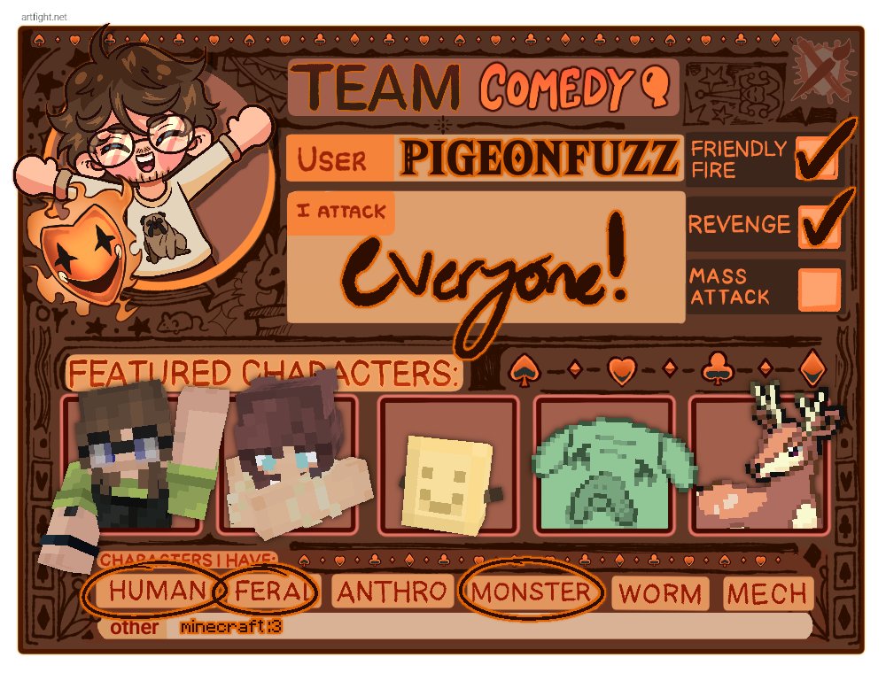 pigeonfuzz's tweet photo. fart fight haha

#artfight2026 #teamcomedy https://t.co/O4YOCFdiMC
