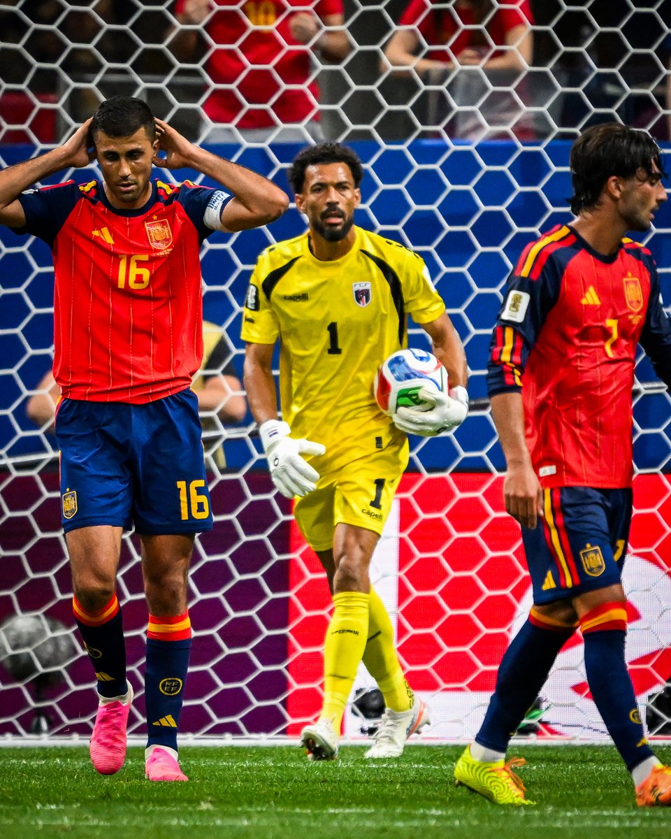 brfootball's tweet photo. Four first-half saves vs. Spain. 

40-year-old Cabo Verde keeper Vozinha working hard for that clean sheet 🧤 https://t.co/vLZkXnHdVN
